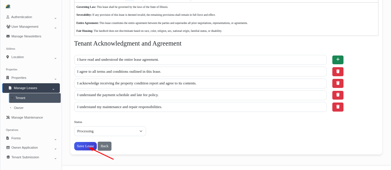 Tenant Onboarding Flow